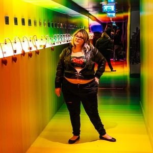 Collectif plus size tropical crop top